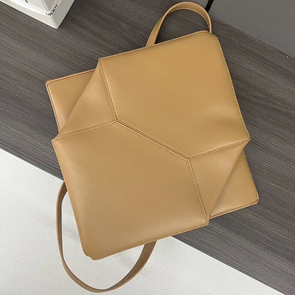 Loewe XL Puzzle Fold tote in shiny calfskin B933Q18X01 Apricot