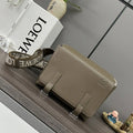 Loewe XS Military messenger bag in supple smooth calfskin and jacquard B553A72X27 Coffe