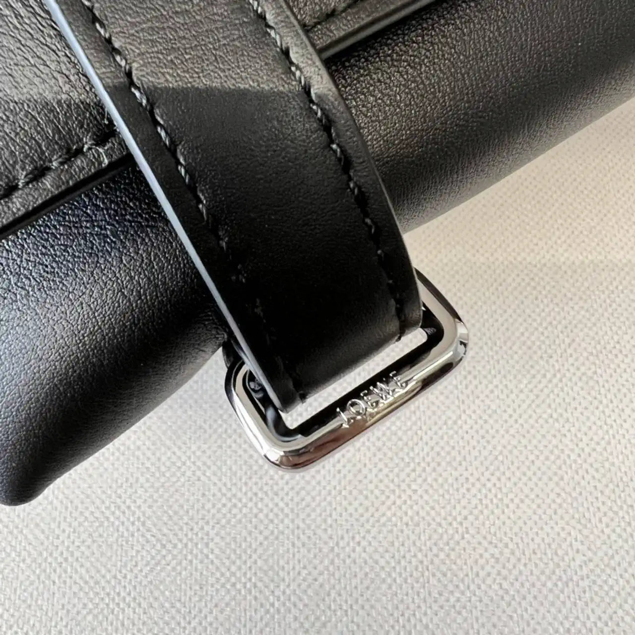 Loewe XS Military messenger bag in supple smooth calfskin and jacquard B553A72X27