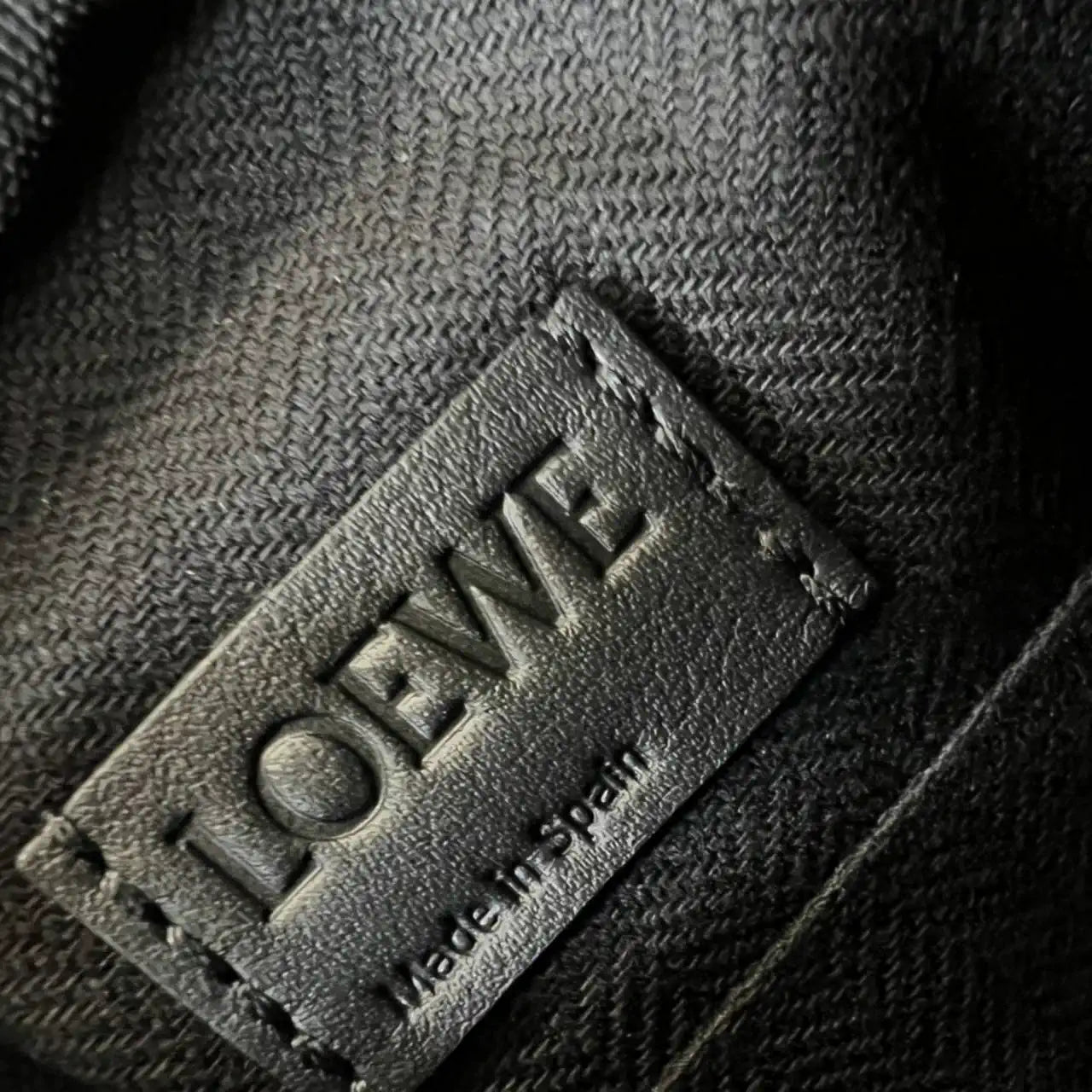 Loewe XS Military messenger bag in supple smooth calfskin and jacquard B553A72X27
