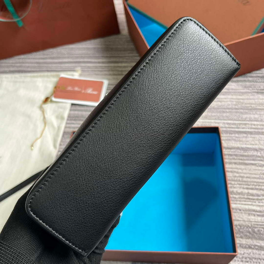 Loro Piana FAI8393 Extra Pocket Pouch L19 Black