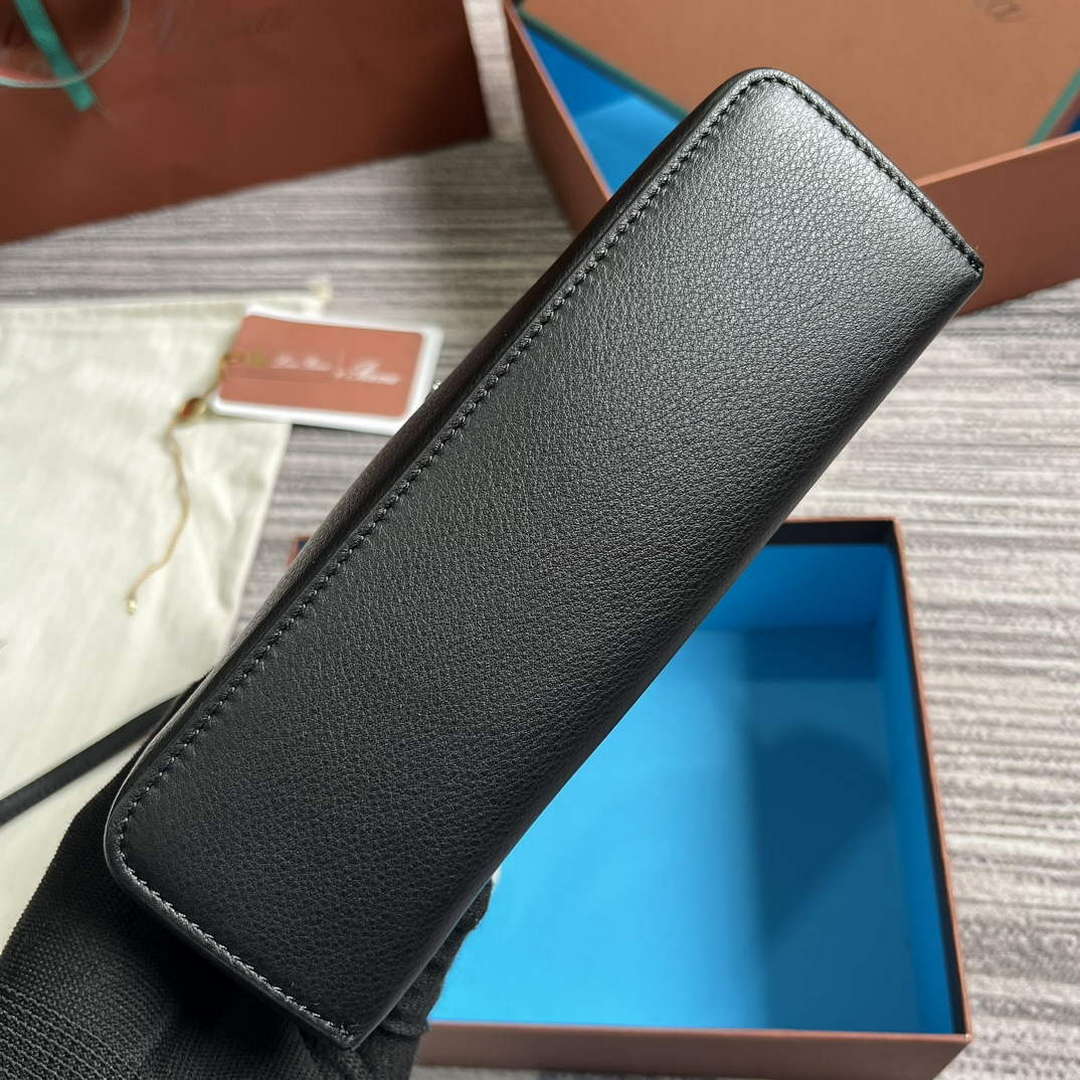 Loro Piana FAI8393 Extra Pocket Pouch L19 Black