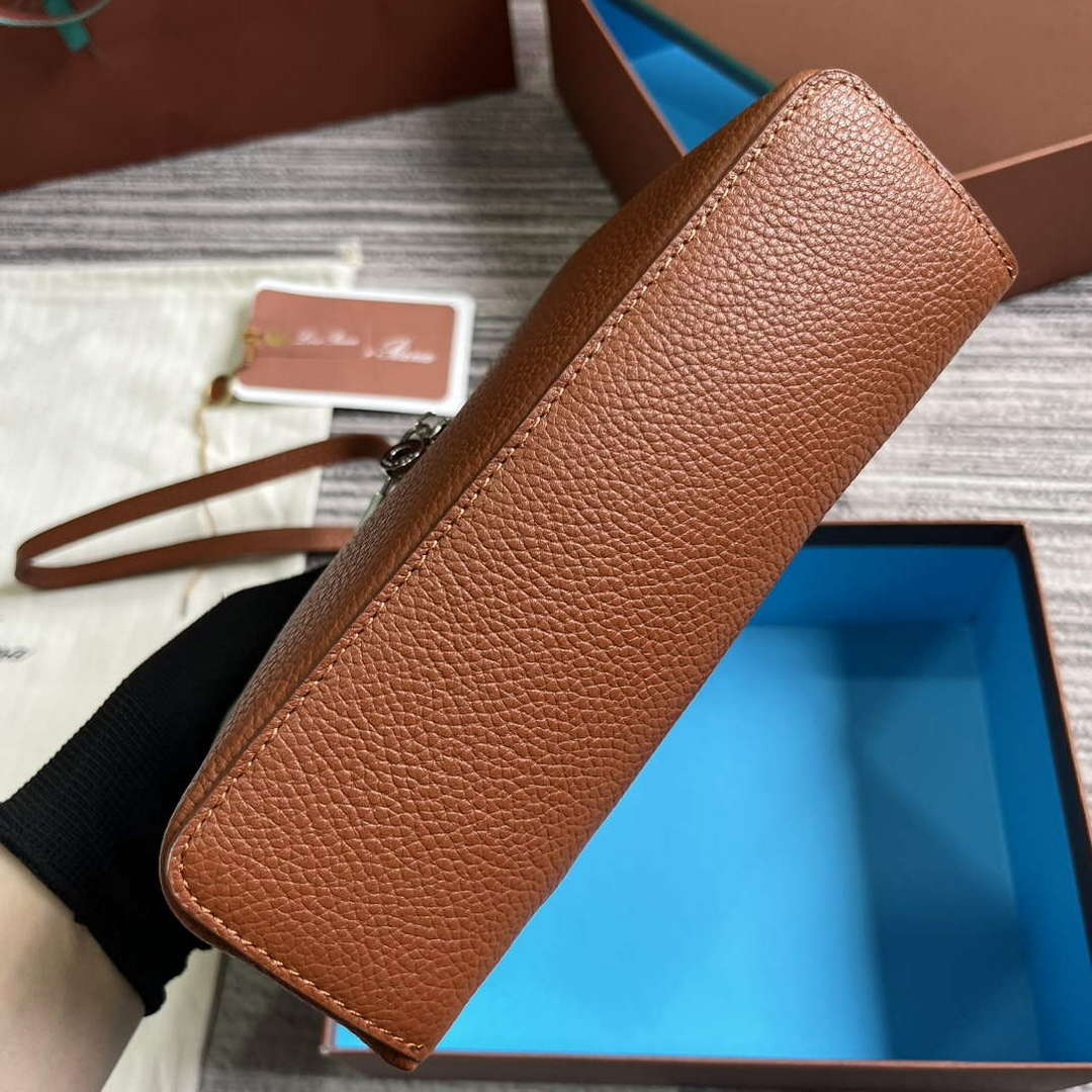 Loro Piana FAI8393 Extra Pocket Pouch L19 Brown