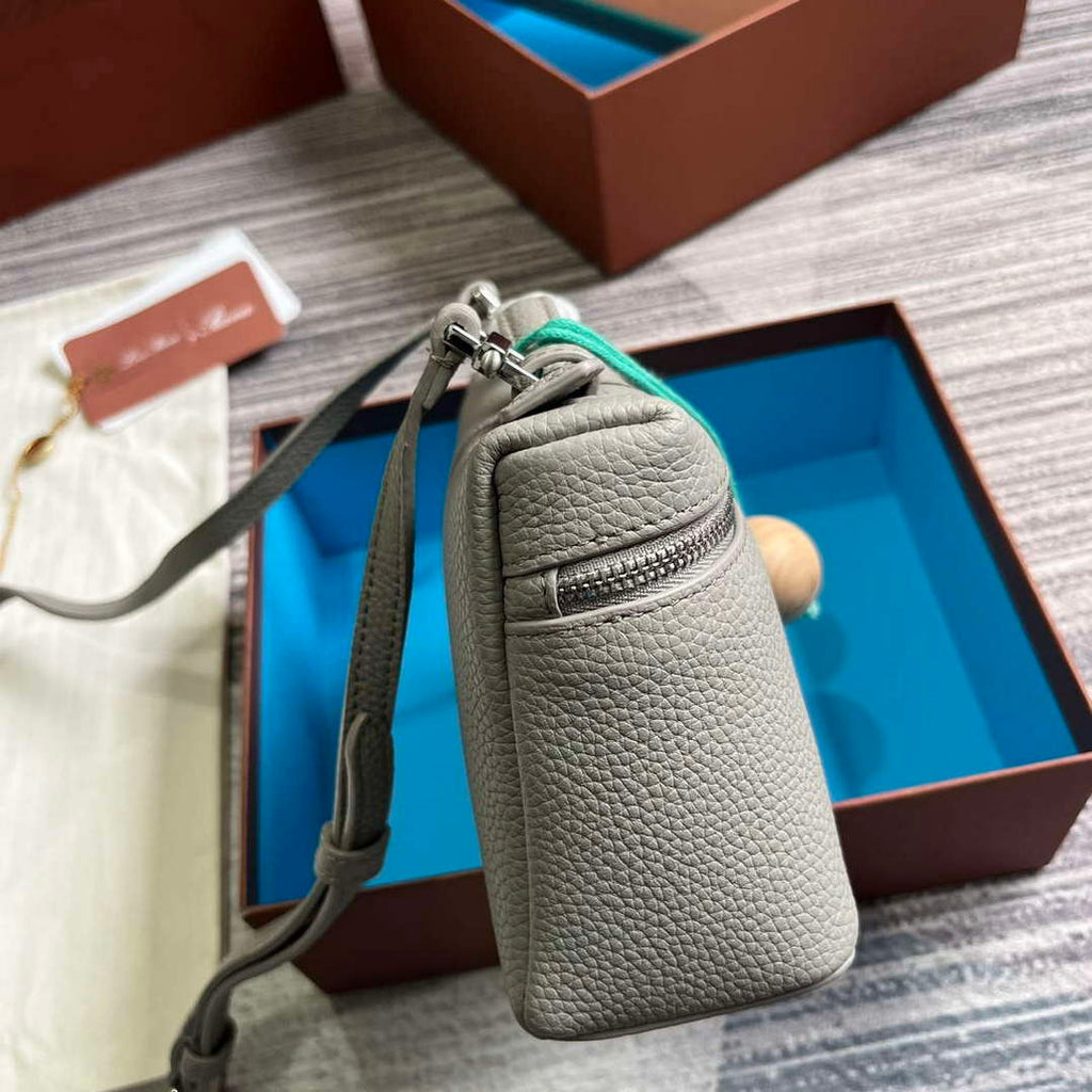 Loro Piana FAI8393 Extra Pocket Pouch L19 Gray
