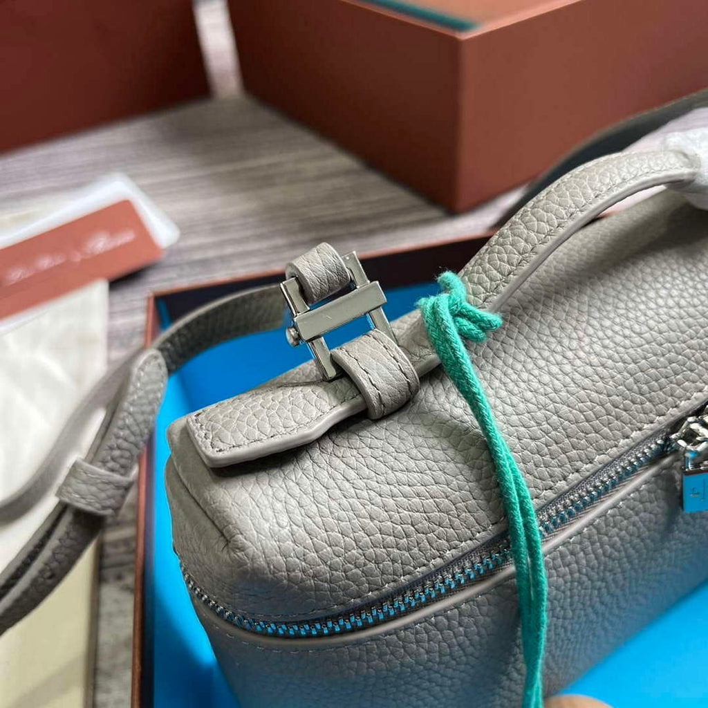 Loro Piana FAI8393 Extra Pocket Pouch L19 Gray