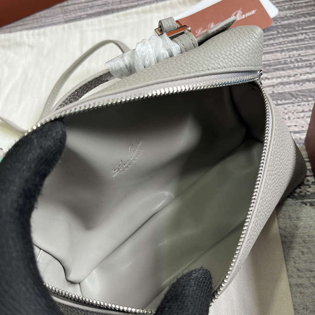 Loro Piana FAI8393 Extra Pocket Pouch L19 Gray