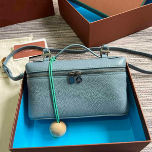 Loro Piana FAI8393 Extra Pocket Pouch L19 Light blue - Default Title - View 1