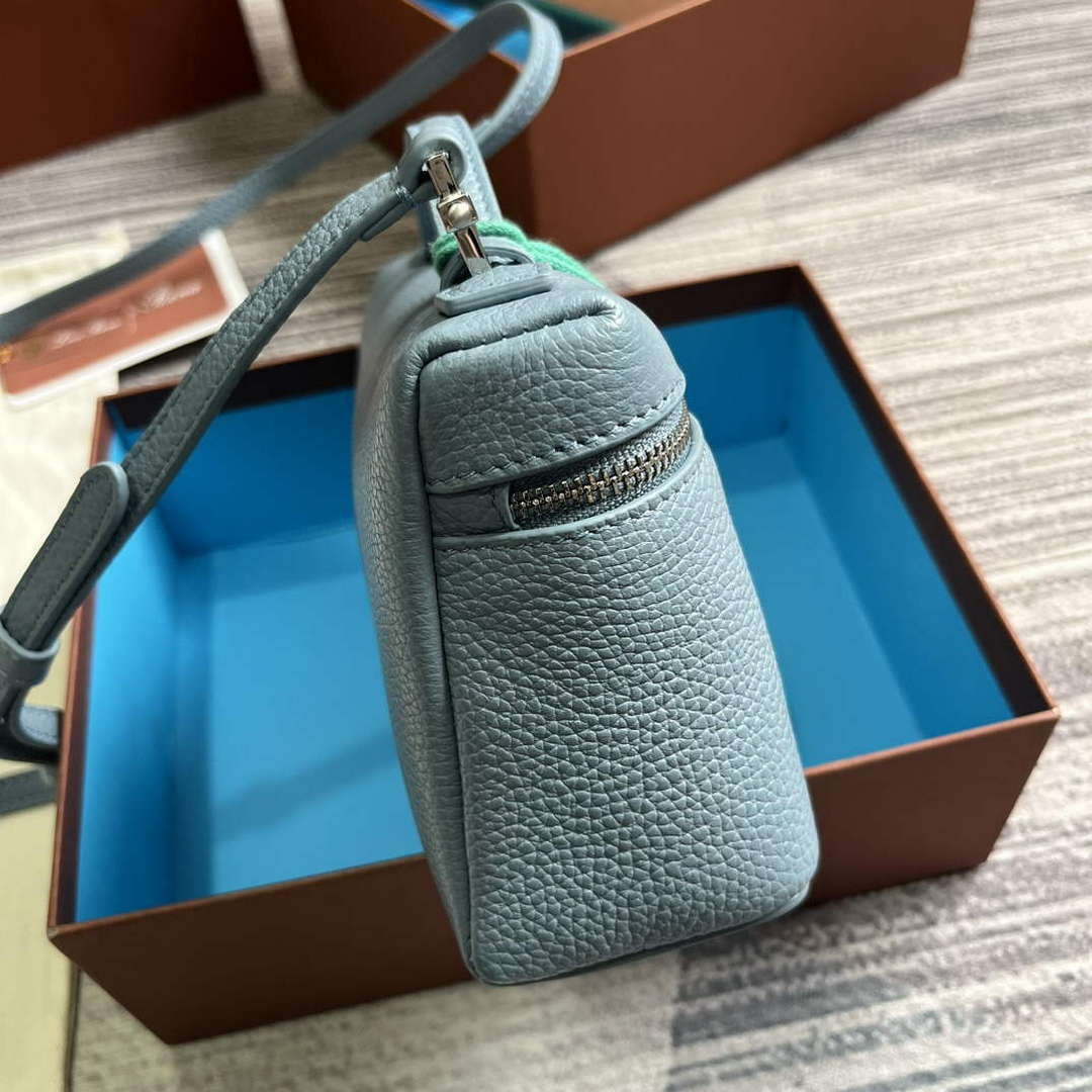 Loro Piana FAI8393 Extra Pocket Pouch L19 Light blue