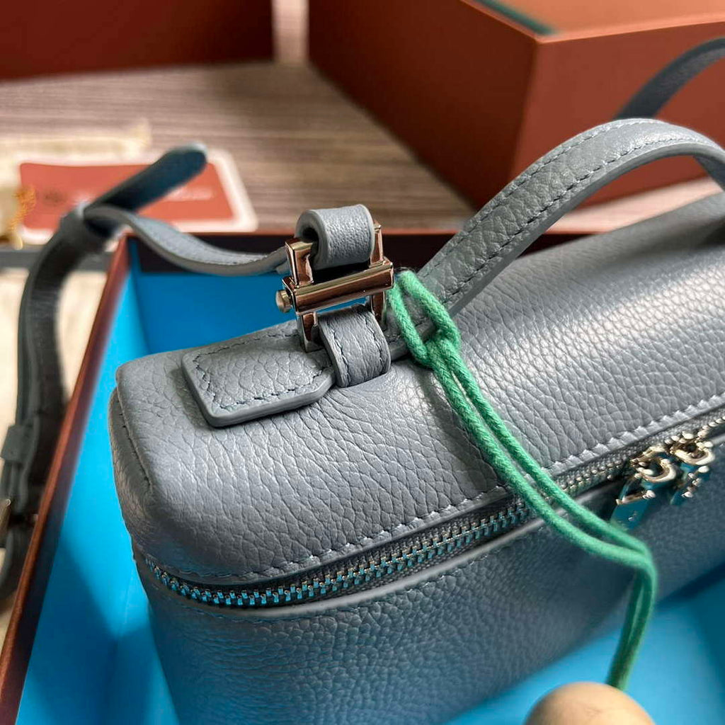 Loro Piana FAI8393 Extra Pocket Pouch L19 Light blue