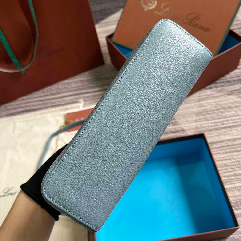 Loro Piana FAI8393 Extra Pocket Pouch L19 Light blue