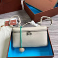 Loro Piana FAI8393 Extra Pocket Pouch L19 White