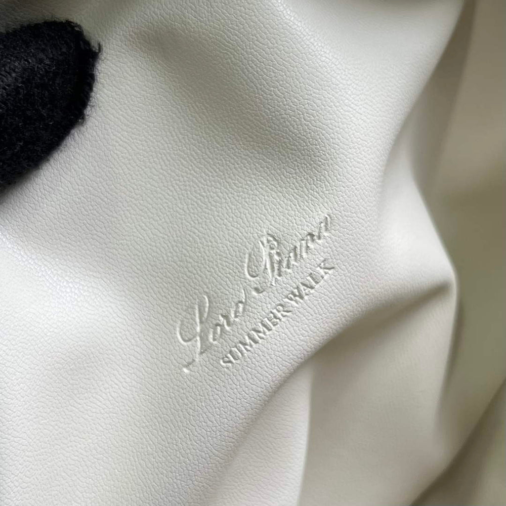 Loro Piana FAI8393 Extra Pocket Pouch L19 White