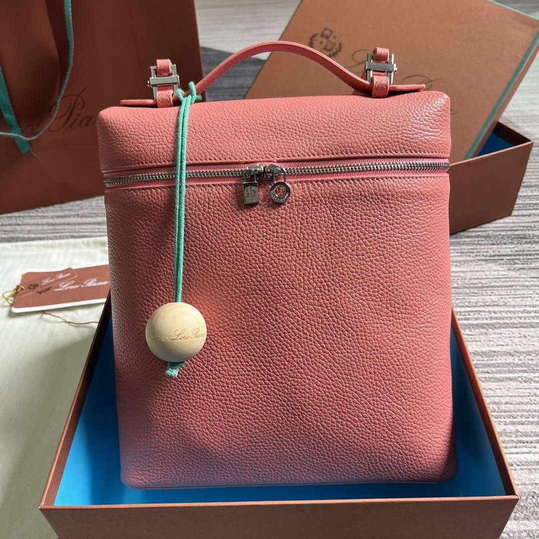 Loro Piana FAM6491 Extra Pocket Backpack L23.5 Pink - Default Title - View 1