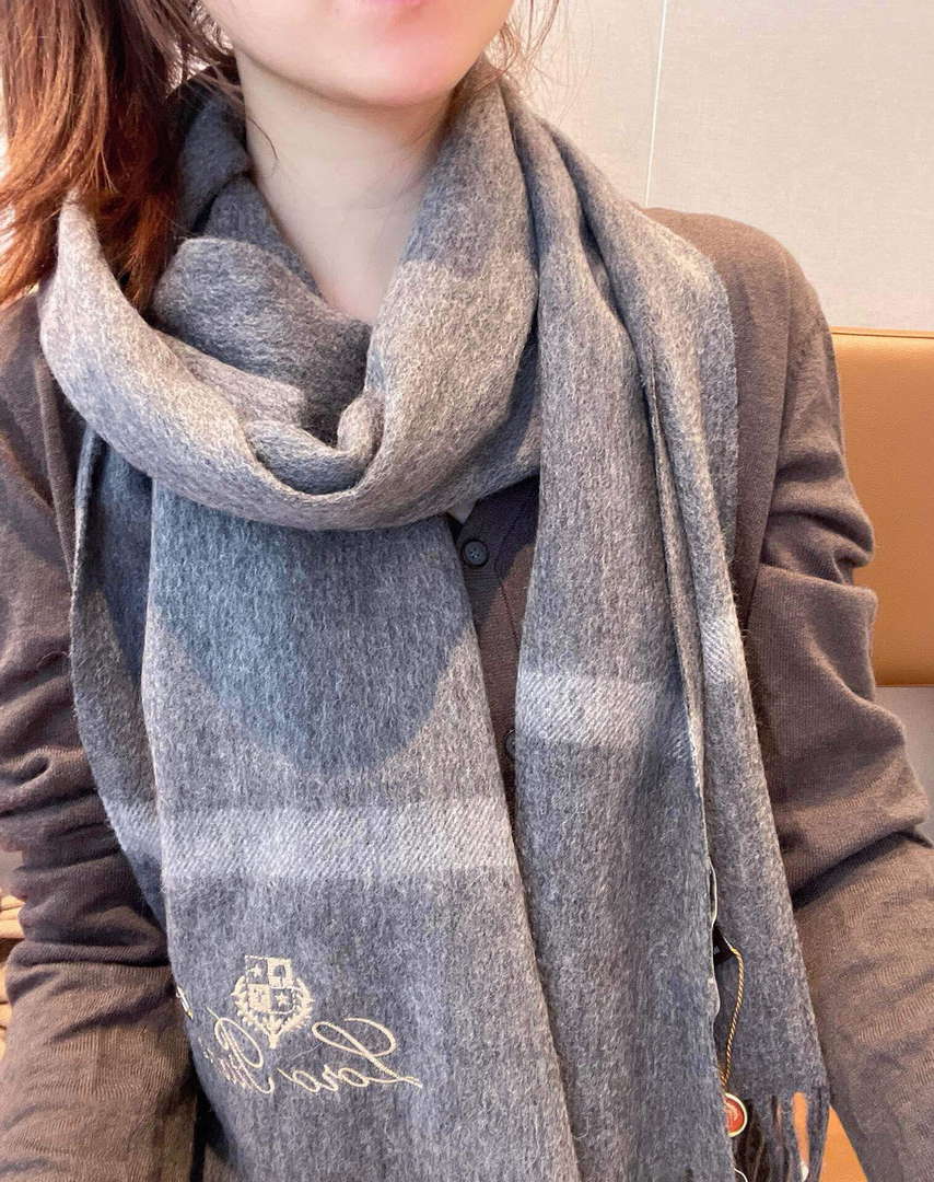 Loro Piana Scarves Designer Classic Cashmere Scarf LP57832 - Default Title - View 1