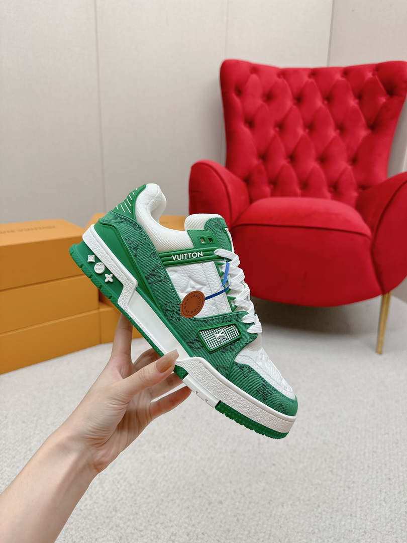 Louis Vuitton 1A9JG2 Men Women's LV Trainer Sneaker L62483