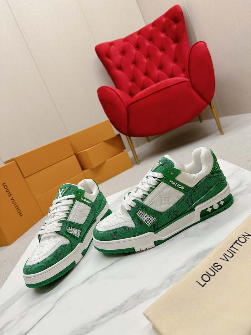 Louis Vuitton 1A9JG2 Men Women's LV Trainer Sneaker L62483