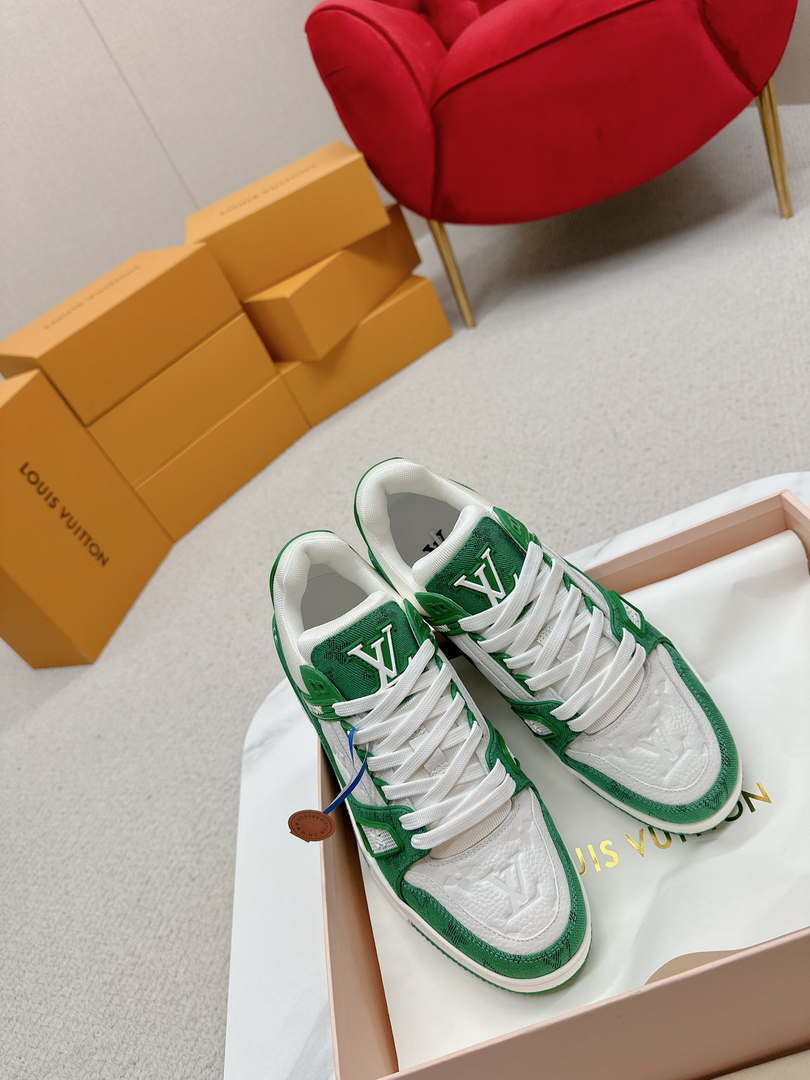 Louis Vuitton 1A9JG2 Men Women's LV Trainer Sneaker L62483