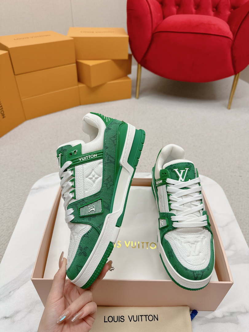 Louis Vuitton 1A9JG2 Men Women's LV Trainer Sneaker L62483