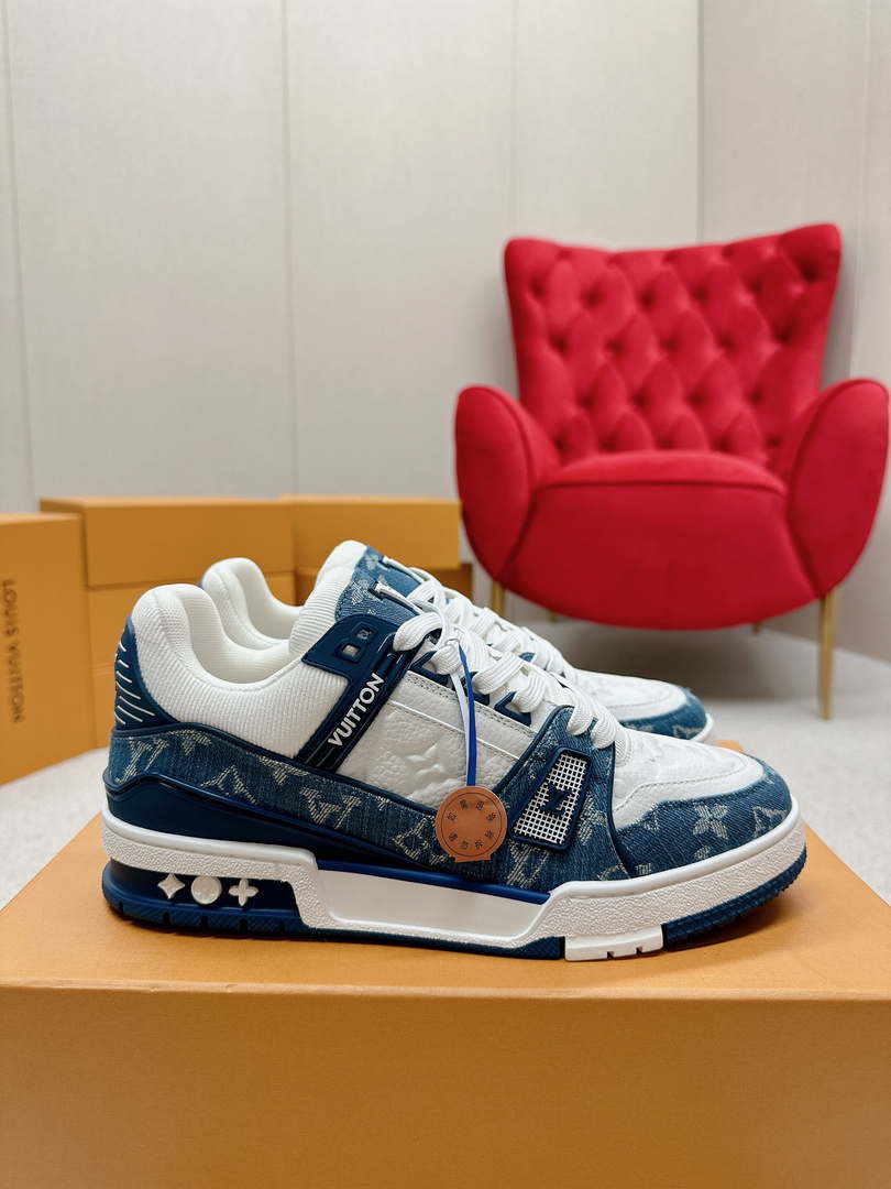 Louis Vuitton 1A9JG2 Men Women's LV Trainer Sneaker L62485