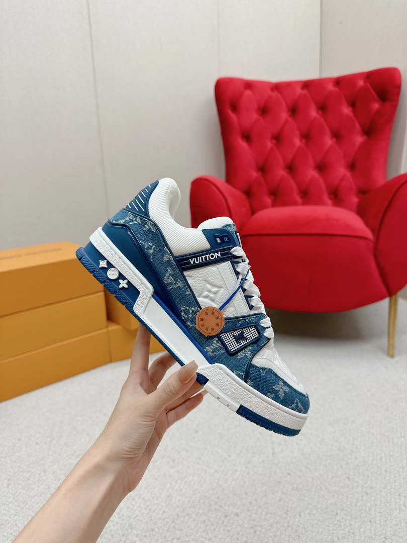 Louis Vuitton 1A9JG2 Men Women's LV Trainer Sneaker L62485