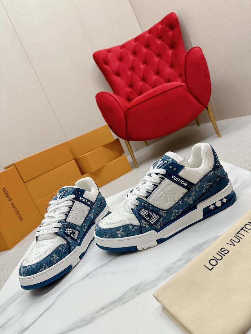 Louis Vuitton 1A9JG2 Men Women's LV Trainer Sneaker L62485