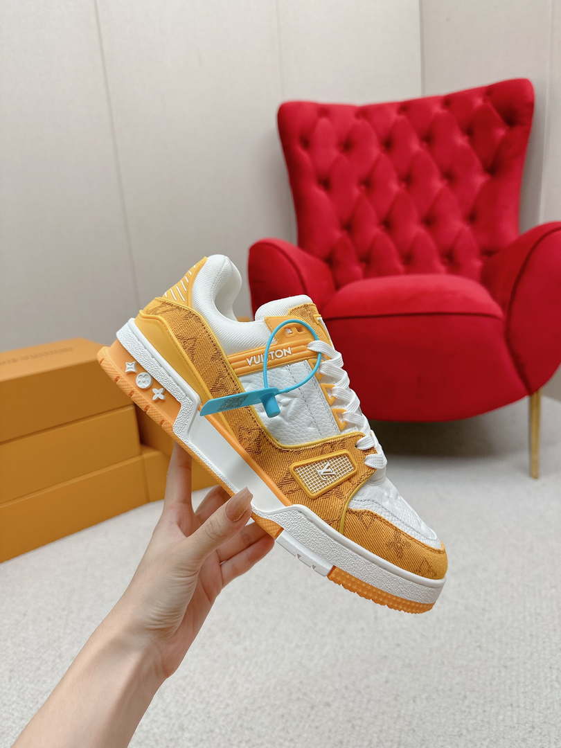 Louis Vuitton 1A9JG2 Men Women's LV Trainer Sneaker L62486