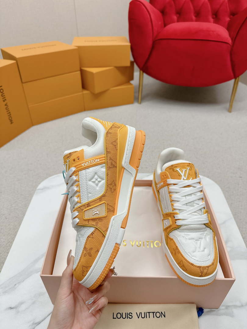 Louis Vuitton 1A9JG2 Men Women's LV Trainer Sneaker L62486