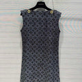 Louis Vuitton 1ABCBS Inverted Mahina Monogram Chain Shoulder T-Shirt Dress L33560 - S - View 1