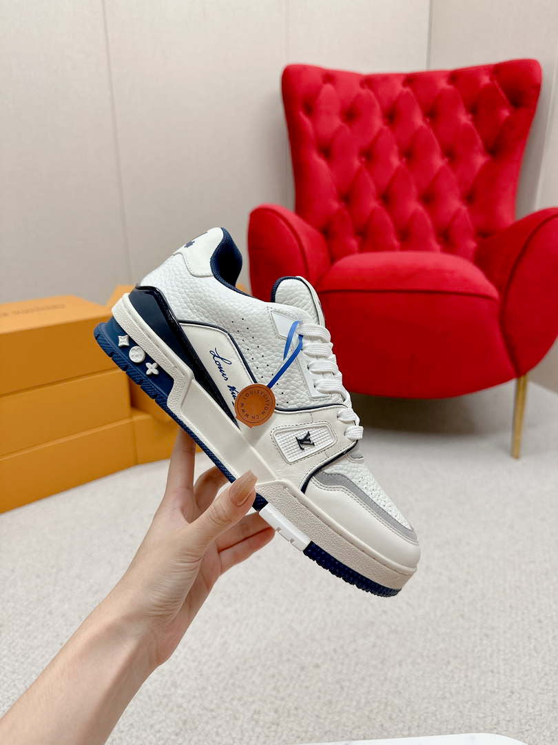 Louis Vuitton 1ABFAF Men Women's LV Trainer Sneaker L62458