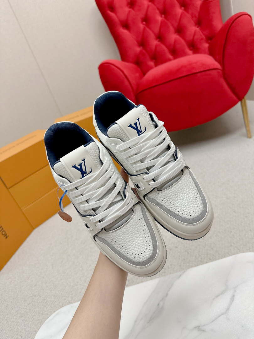 Louis Vuitton 1ABFAF Men Women's LV Trainer Sneaker L62458