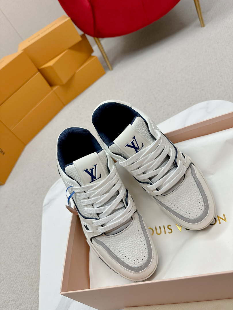 Louis Vuitton 1ABFAF Men Women's LV Trainer Sneaker L62458
