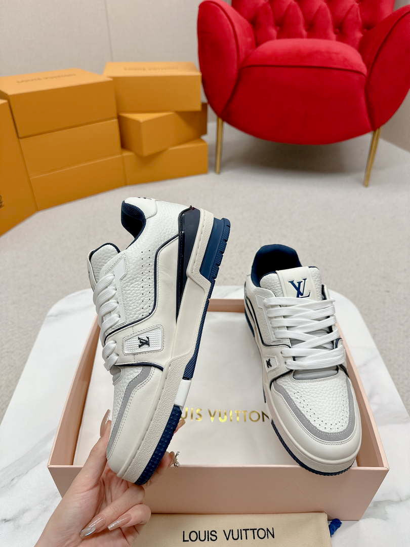 Louis Vuitton 1ABFAF Men Women's LV Trainer Sneaker L62458