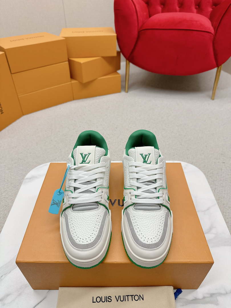 Louis Vuitton 1ABFAF Men Women's LV Trainer Sneaker L62459