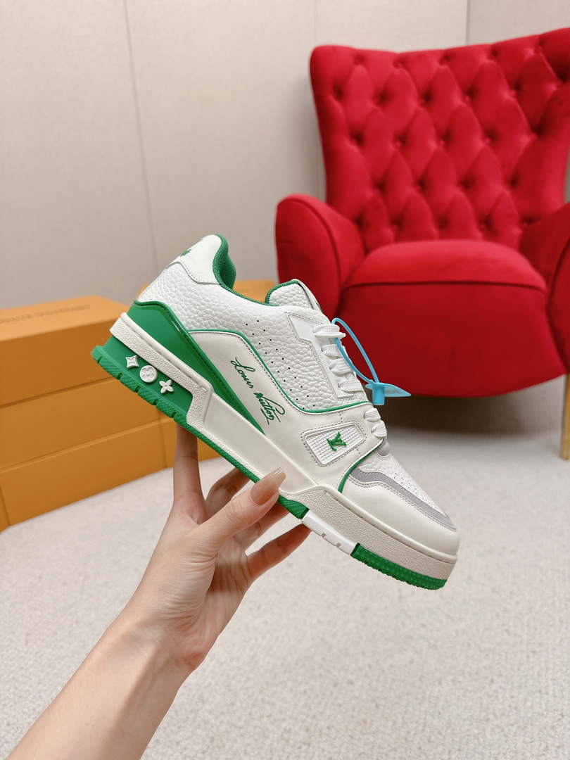 Louis Vuitton 1ABFAF Men Women's LV Trainer Sneaker L62459