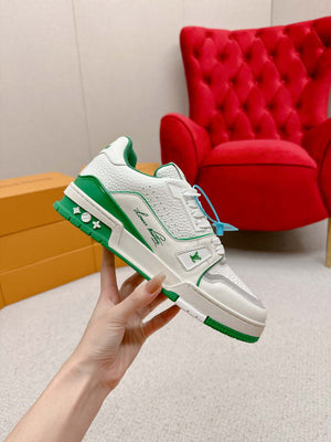 Louis Vuitton 1ABFAF Men Women's LV Trainer Sneaker L62459 - Fmale-Euro 35=US 4 - View 3
