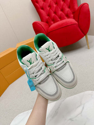 Louis Vuitton 1ABFAF Men Women's LV Trainer Sneaker L62459 - Fmale-Euro 35=US 4 - View 4