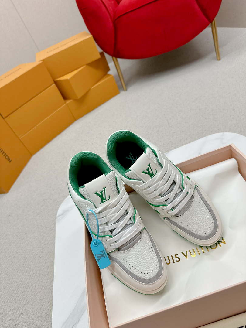 Louis Vuitton 1ABFAF Men Women's LV Trainer Sneaker L62459