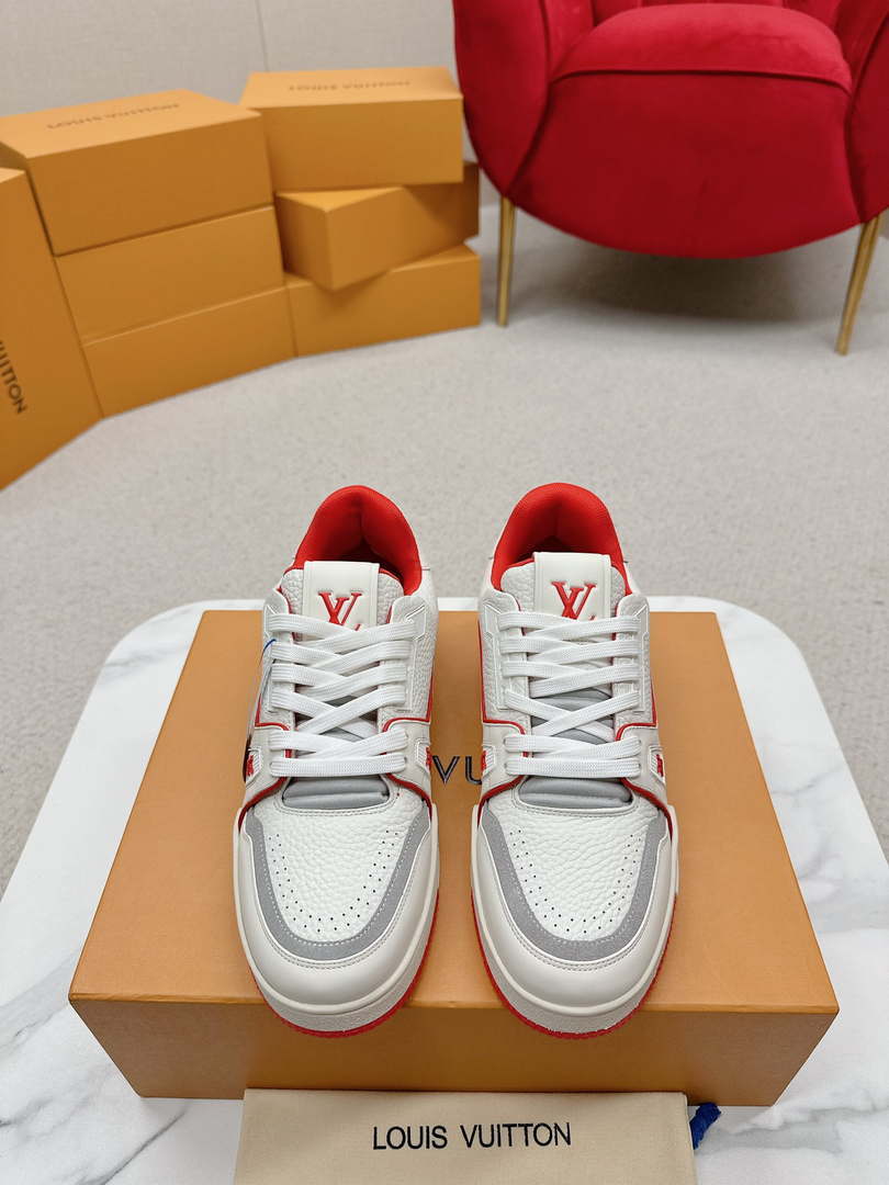 Louis Vuitton 1ABFAF Men Women's LV Trainer Sneaker L62460