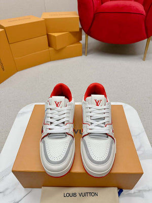 Louis Vuitton 1ABFAF Men Women's LV Trainer Sneaker L62460 - Fmale-Euro 35=US 4 - View 1