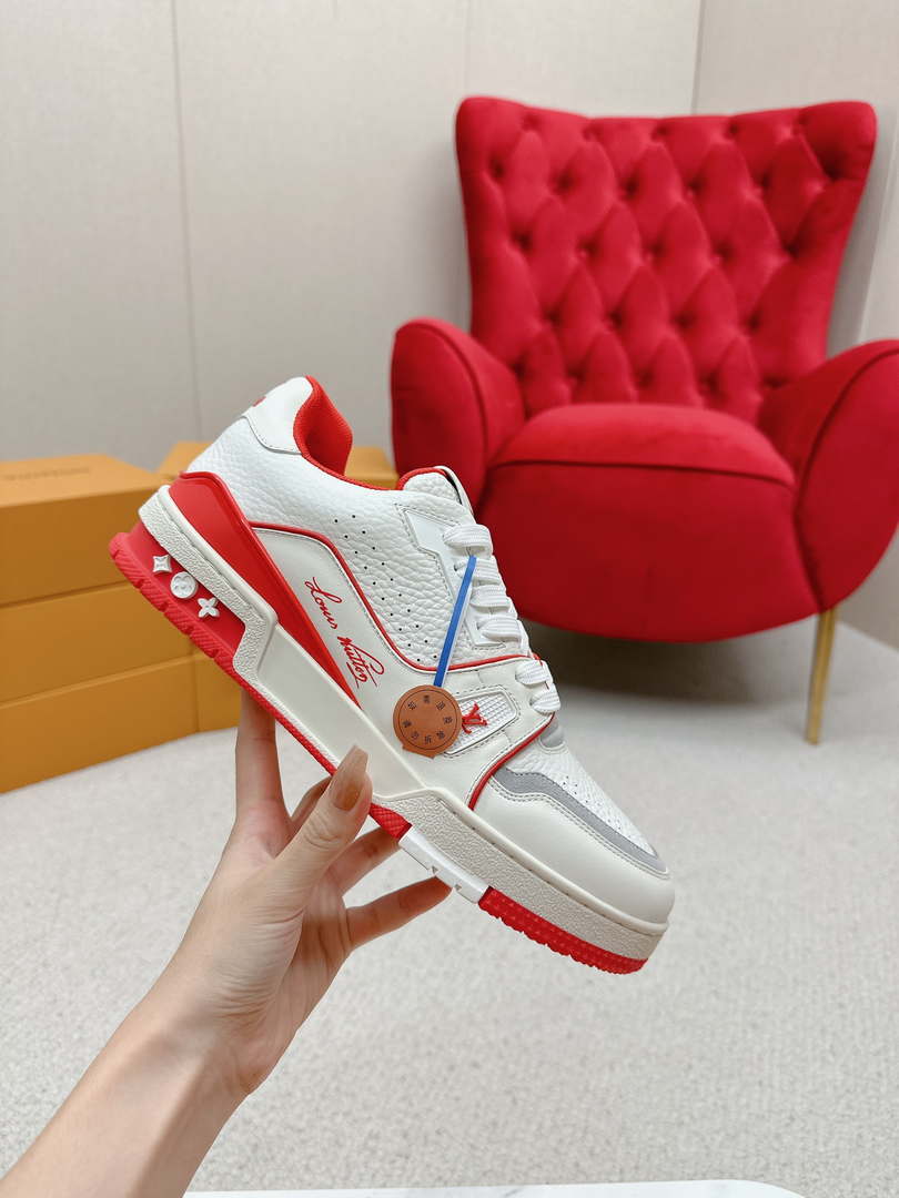 Louis Vuitton 1ABFAF Men Women's LV Trainer Sneaker L62460