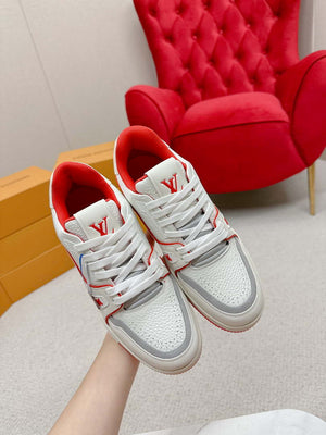 Louis Vuitton 1ABFAF Men Women's LV Trainer Sneaker L62460 - Fmale-Euro 35=US 4 - View 4