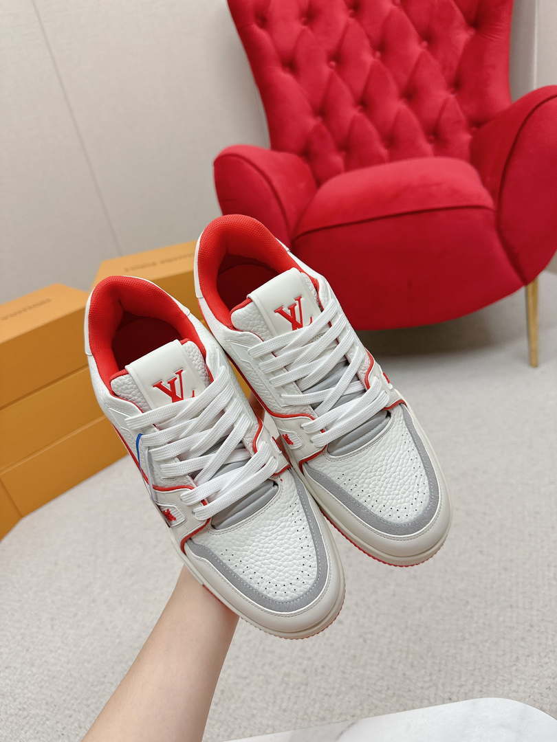 Louis Vuitton 1ABFAF Men Women's LV Trainer Sneaker L62460