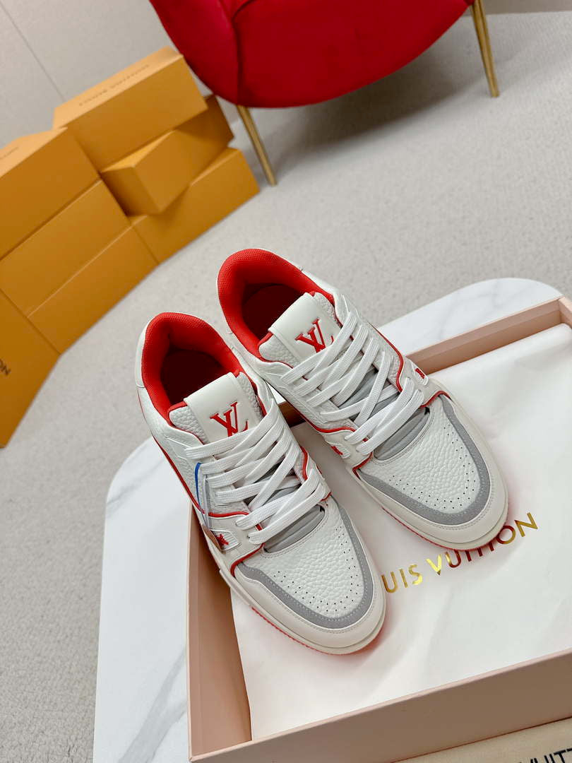 Louis Vuitton 1ABFAF Men Women's LV Trainer Sneaker L62460