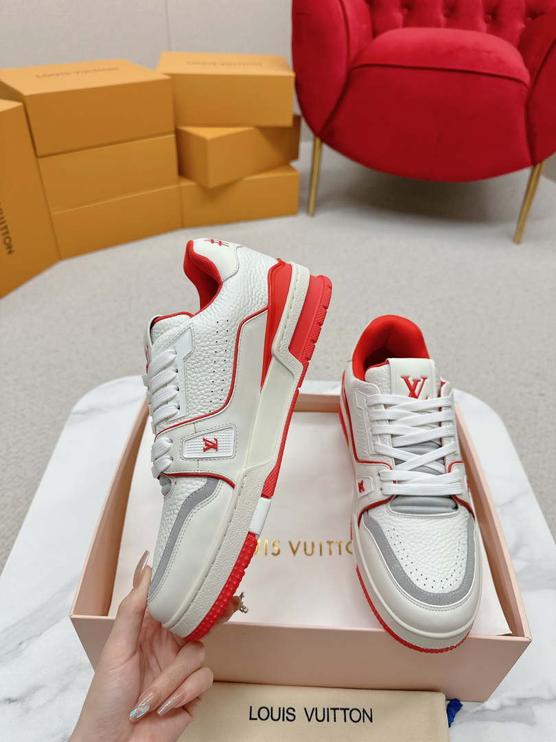 Louis Vuitton 1ABFAF Men Women's LV Trainer Sneaker L62460