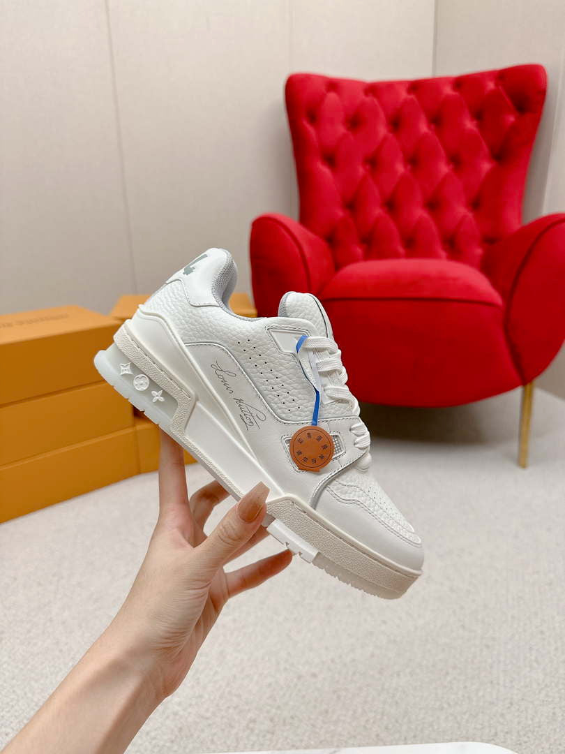 Louis Vuitton 1ABFAF Men Women's LV Trainer Sneaker L62462