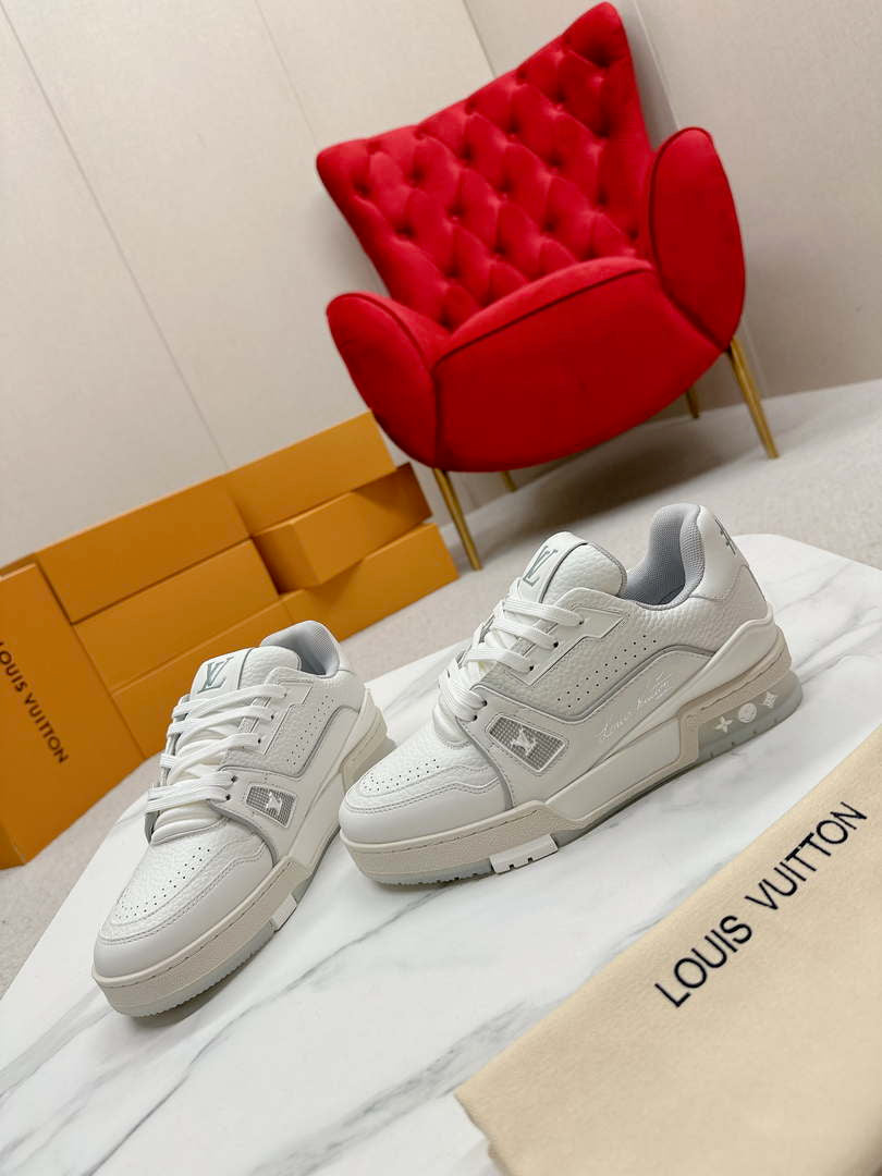 Louis Vuitton 1ABFAF Men Women's LV Trainer Sneaker L62462