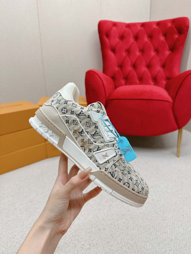 Louis Vuitton 1ABG0H Men Women's LV Trainer Sneaker L62475