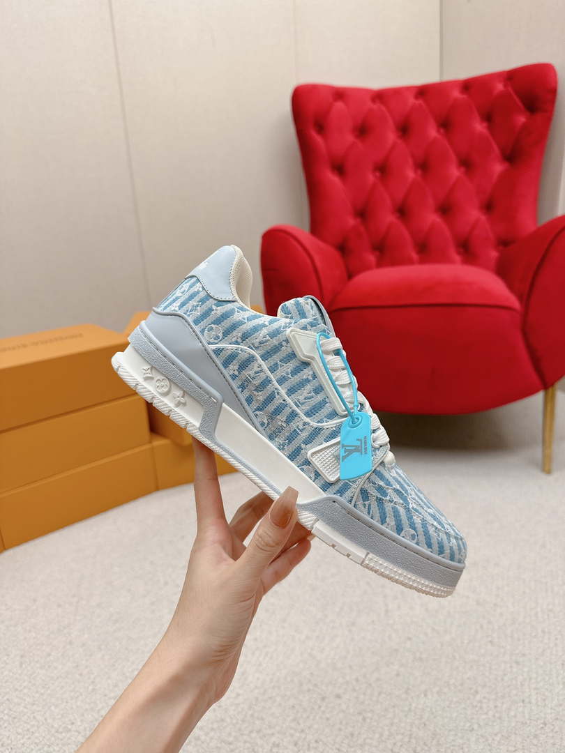 Louis Vuitton 1ABG0H Men Women's LV Trainer Sneaker L62476