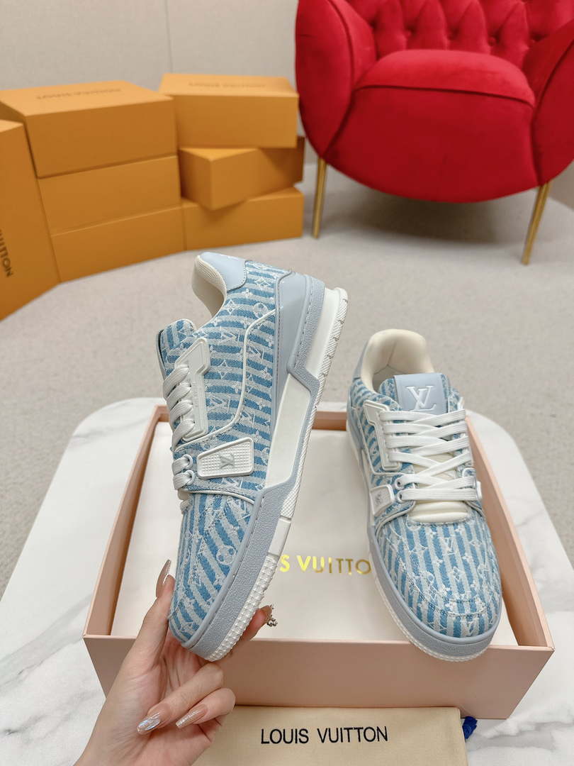 Louis Vuitton 1ABG0H Men Women's LV Trainer Sneaker L62476
