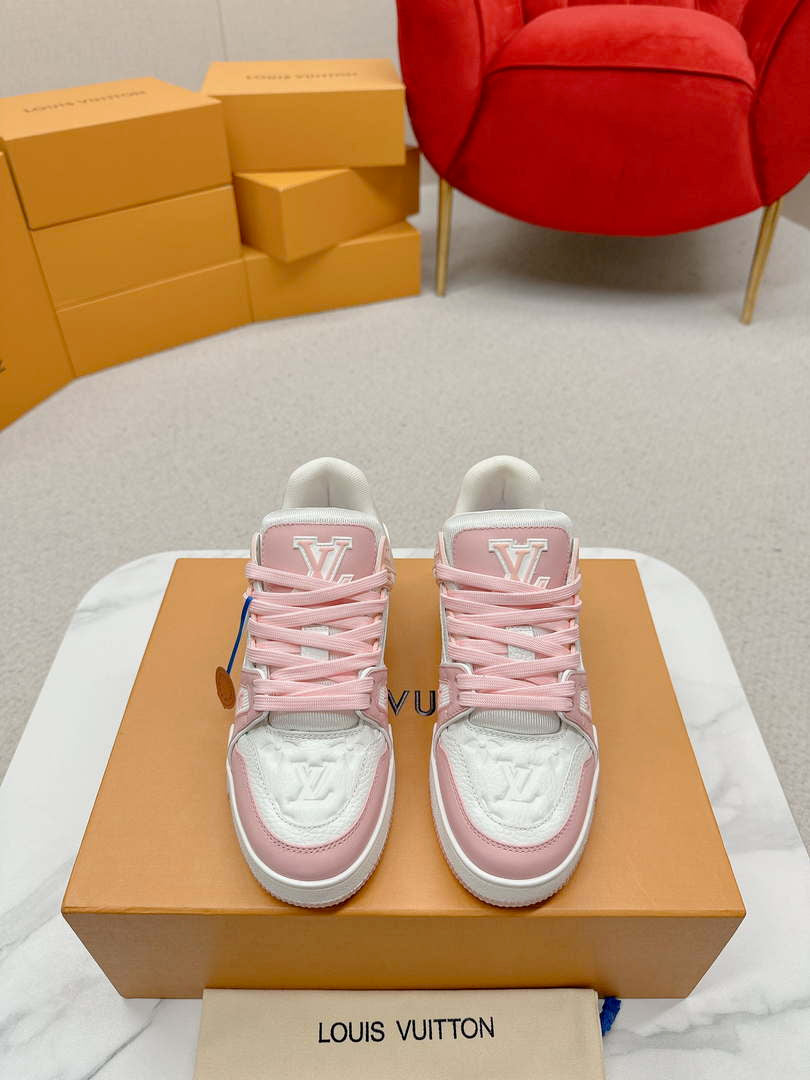 Louis Vuitton 1ABLUR Men Women's LV Trainer Sneaker L62472